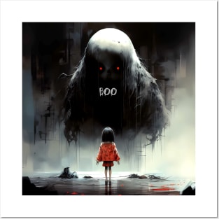 Halloween Boo: The Night the Giant Goblin with Red Eyes Said "Boo" Posters and Art